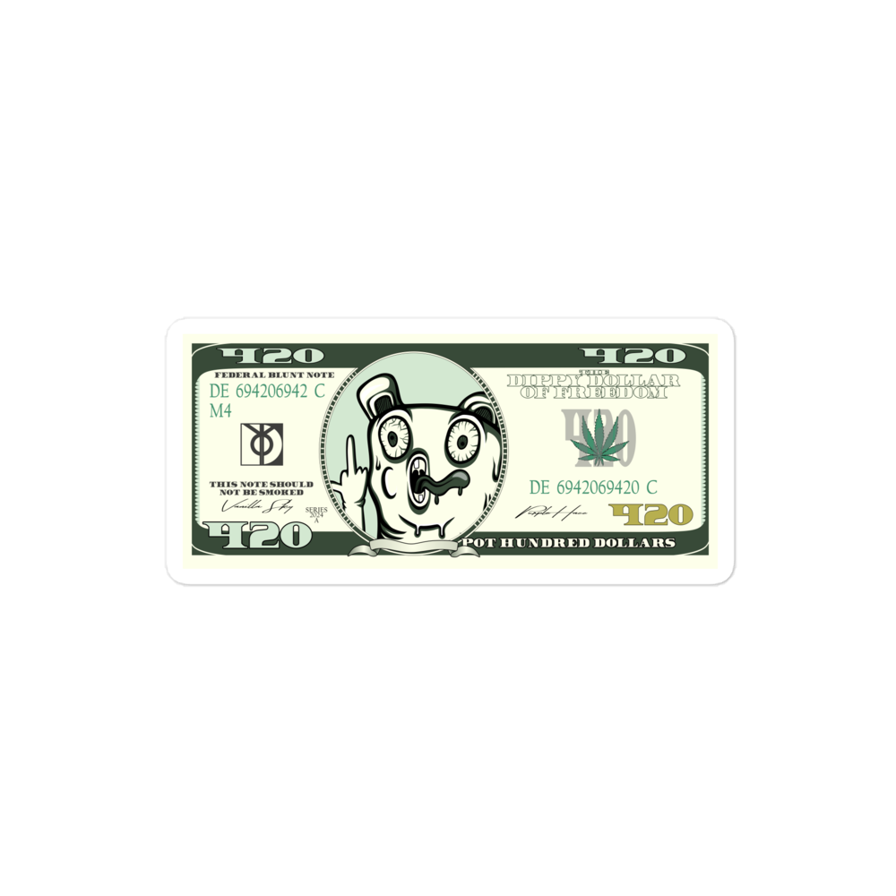 Dippy Dollar Sticker