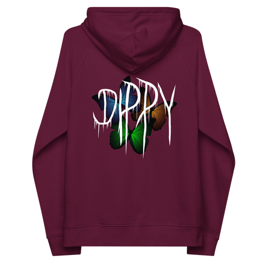 Burgundy Papillon Hoodie