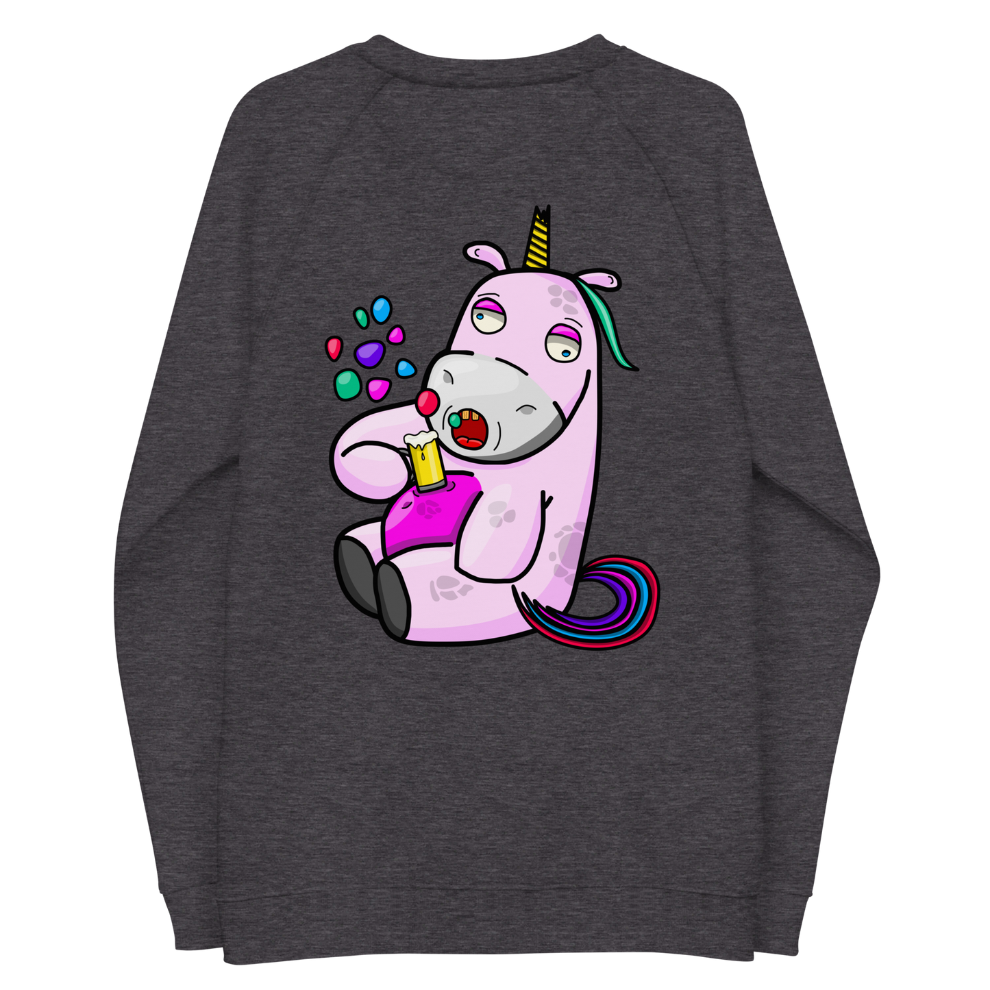 Hugo The Drunk Unicorn Unisex Sweatshirt